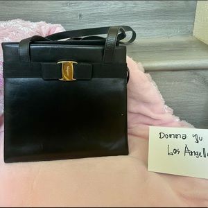 Salvatore Ferragamo Black vintage shoulder bag